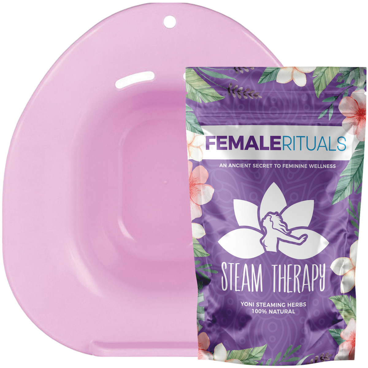 Yoni Steam Seat and Yoni Steaming Herbs Bundle FEMALE RITUALS